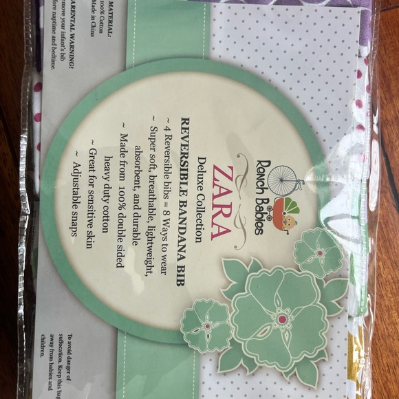 Rench Babies ZARA Deluxe Edition Reversible bandana bibs - Picture 2 of 5